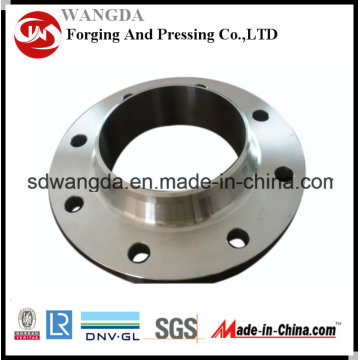 Flange do aço carbono da tubulação do forjamento do pescoço da soldadura do ANSI